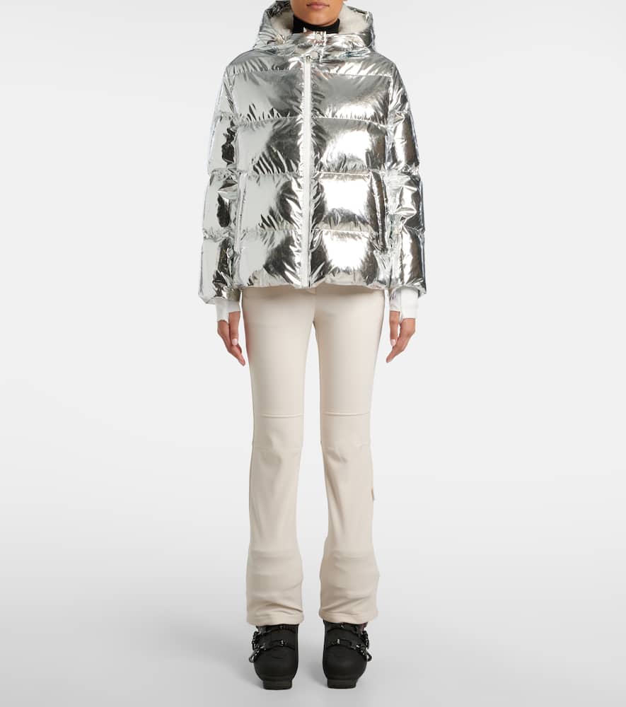 Yves Salomon Doudoune 68cm Ski Jacket In Silver