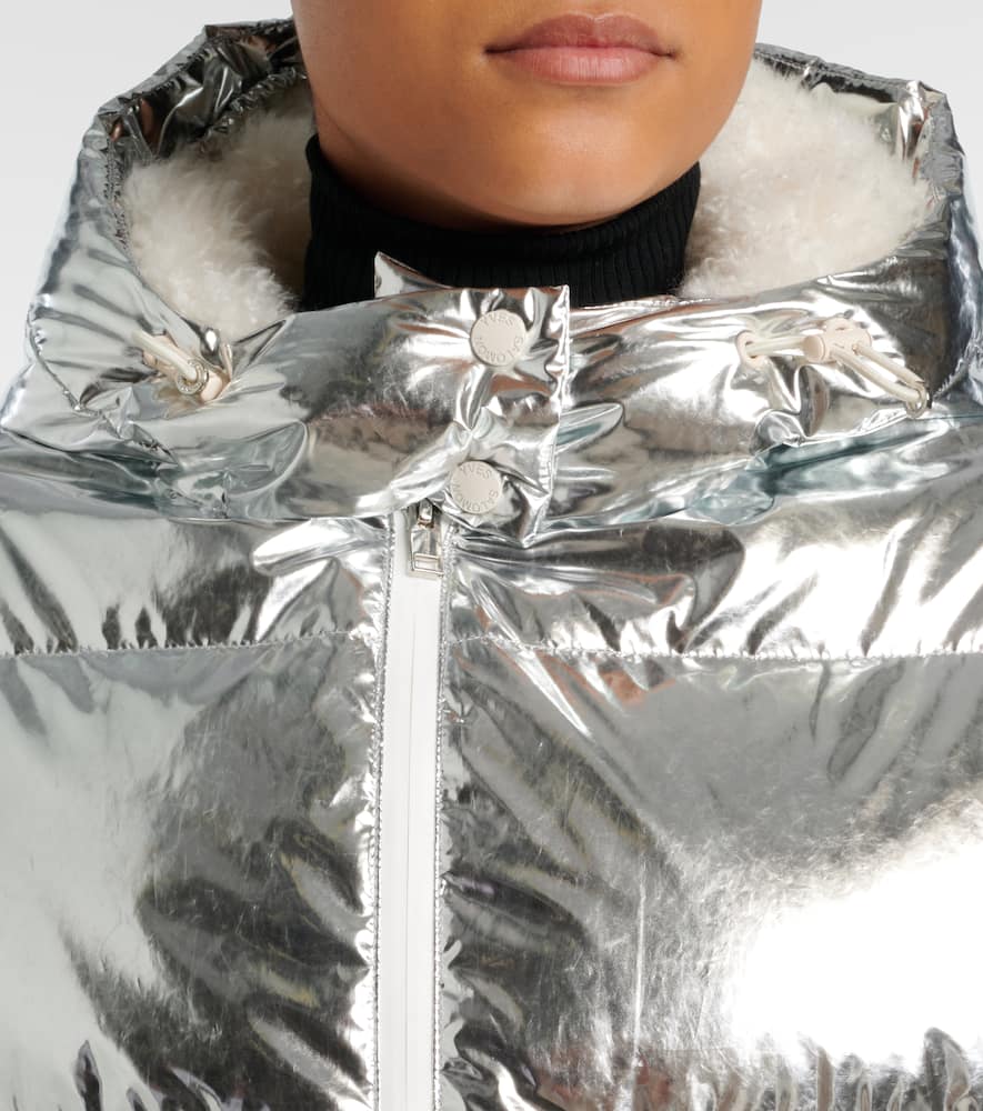 Yves Salomon Doudoune 68cm Ski Jacket In Silver