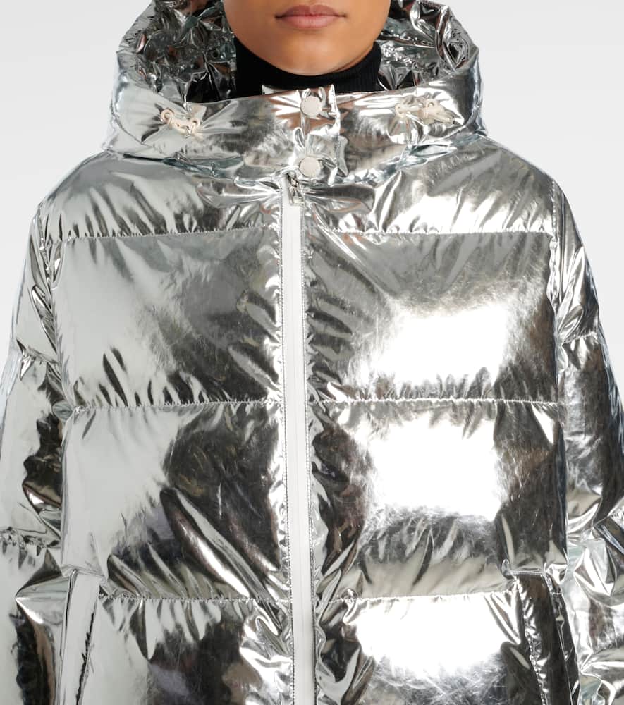 Yves Salomon Doudoune 68cm Ski Jacket In Silver