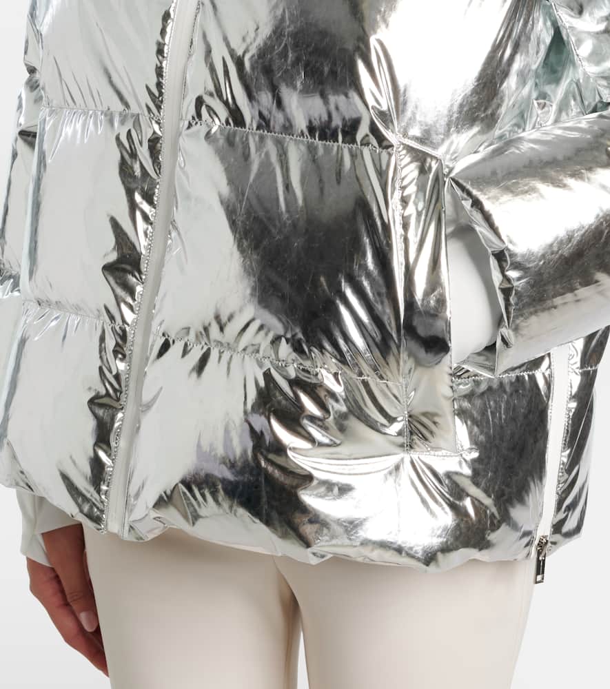 Yves Salomon Doudoune 68cm Ski Jacket In Silver
