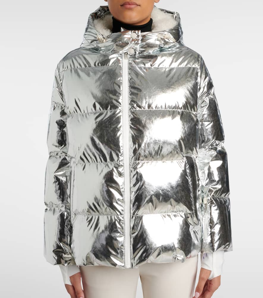 Yves Salomon Doudoune 68cm Ski Jacket In Silver