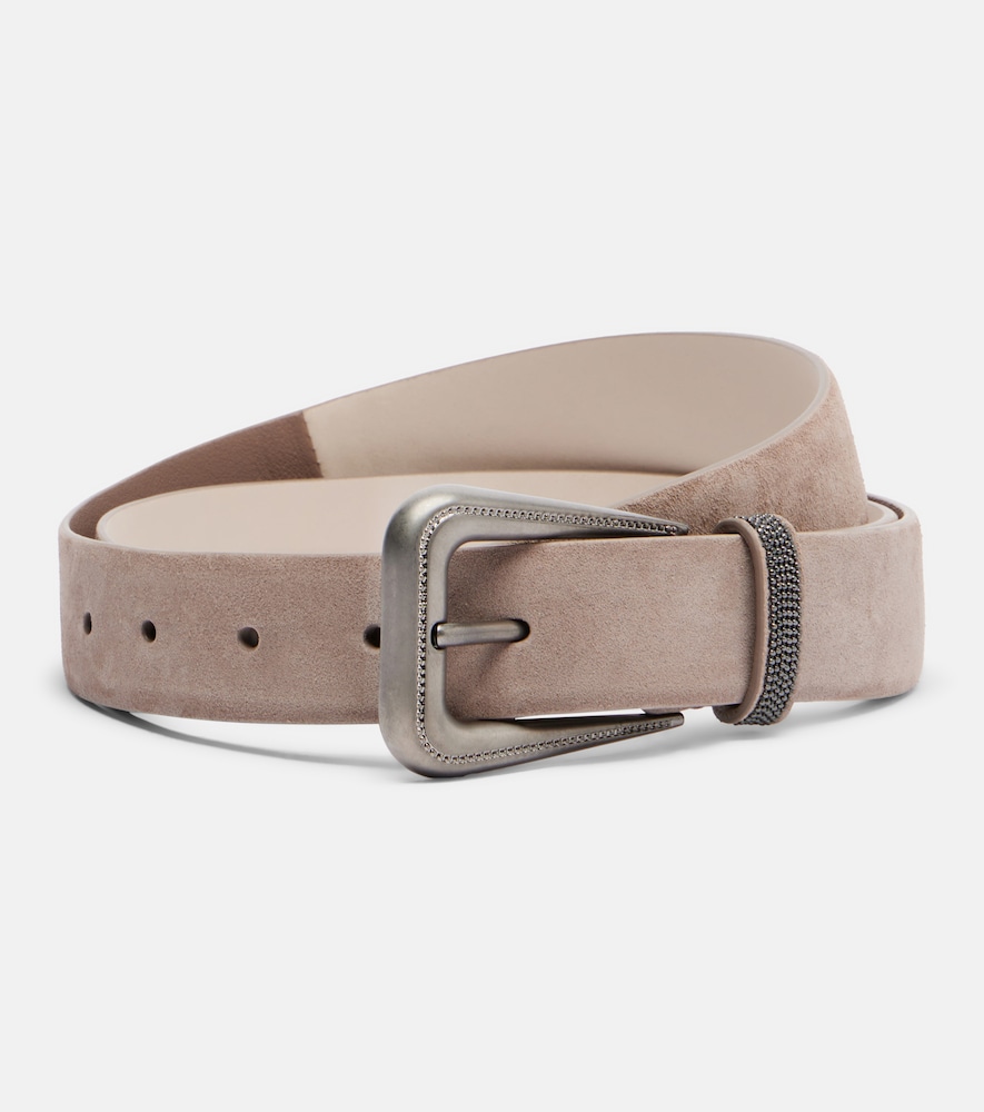 Brunello Cucinelli Women's Brown Suede Belt Inch Size 31.5 - Mytheresa