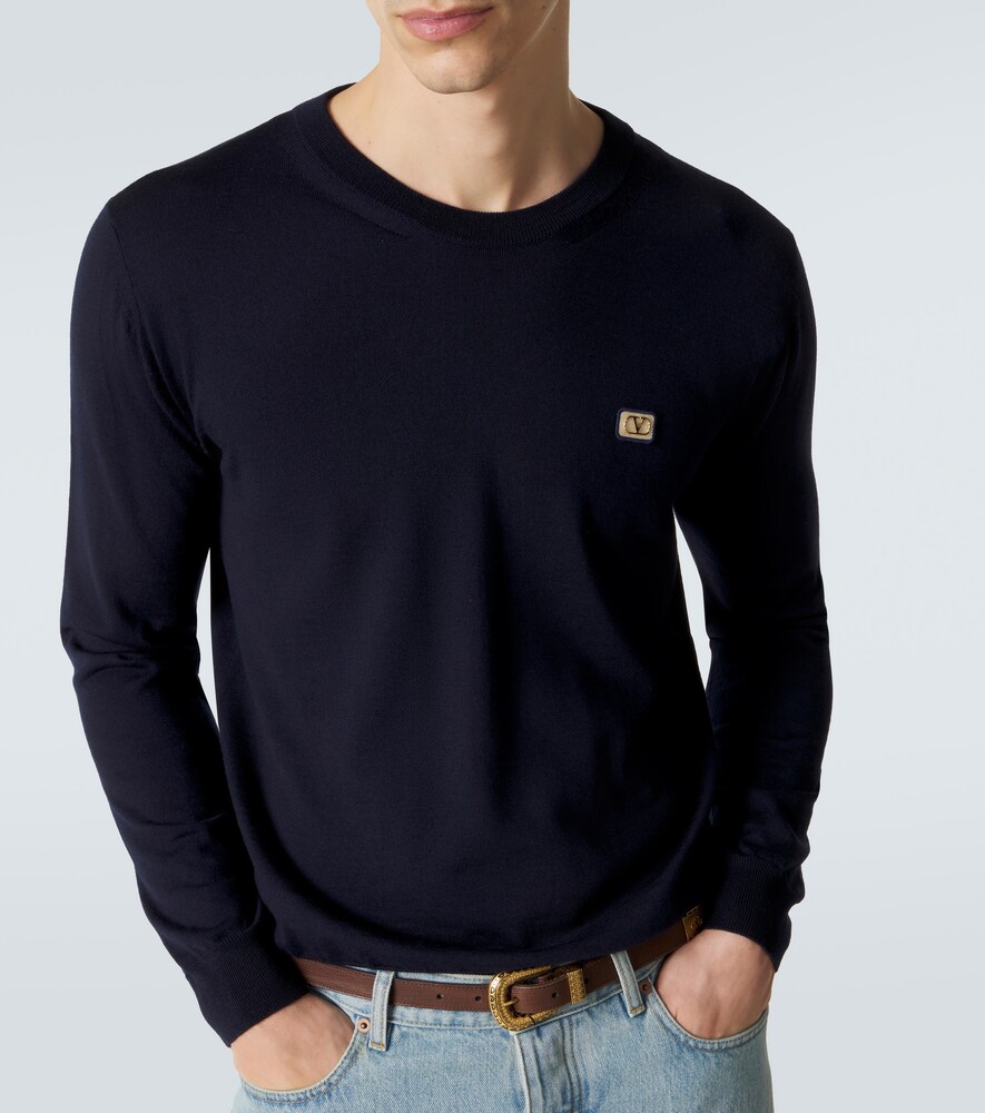  Valentino Valentino Pullover Vlogo Aus Schurwolle 