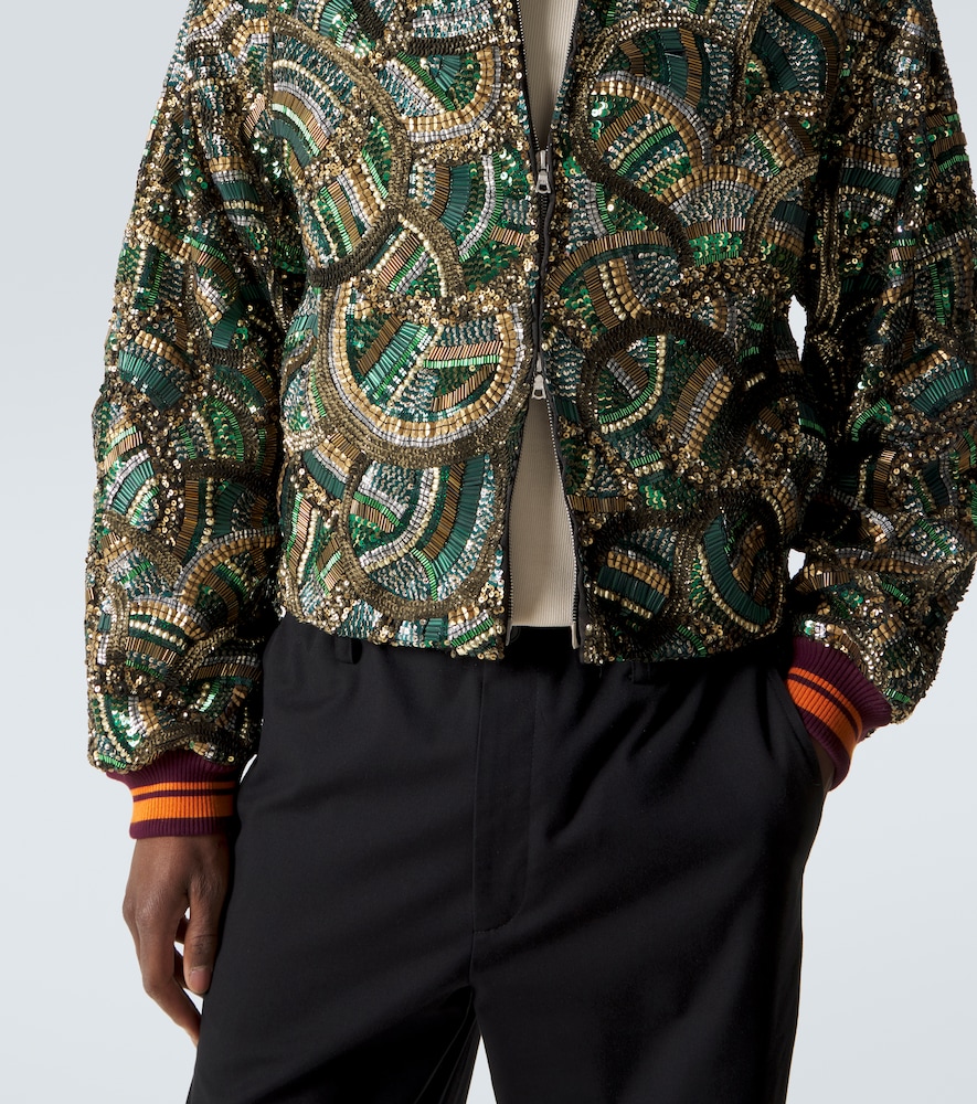  Dries Van Noten Dries Van Noten Embellished Bomber Jacket 