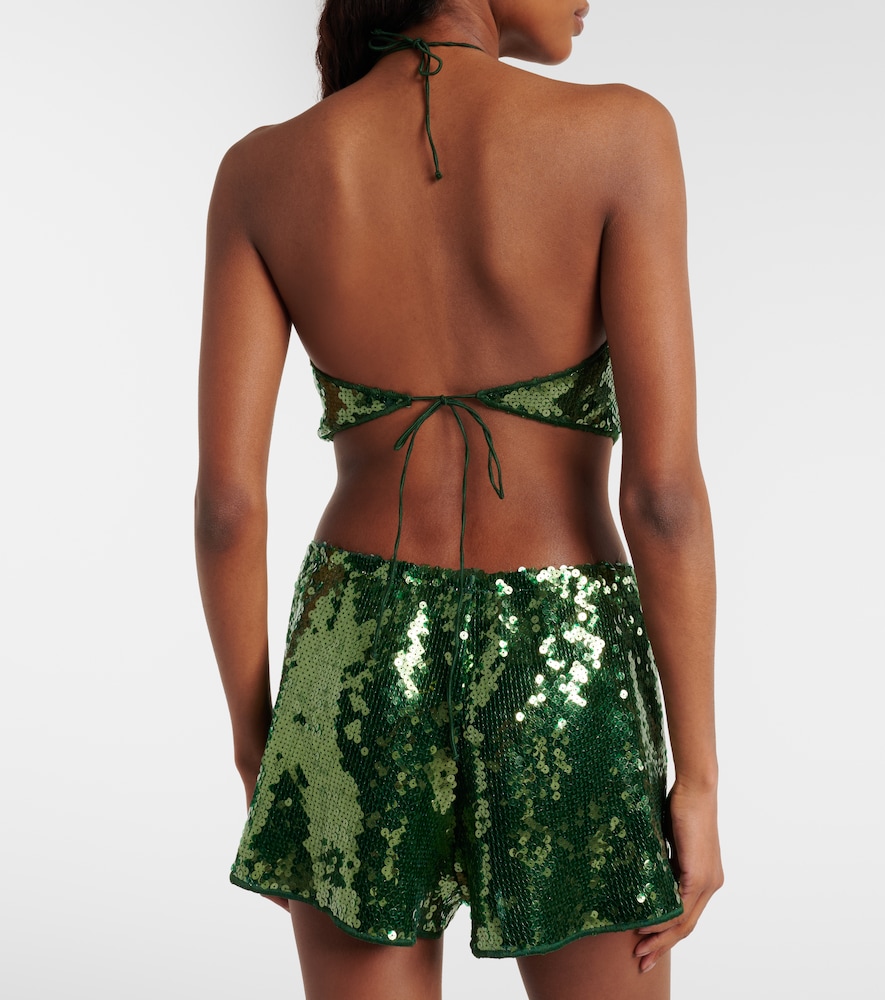  Oseree Oséree Cropped-top Marylin Mit Pailletten 