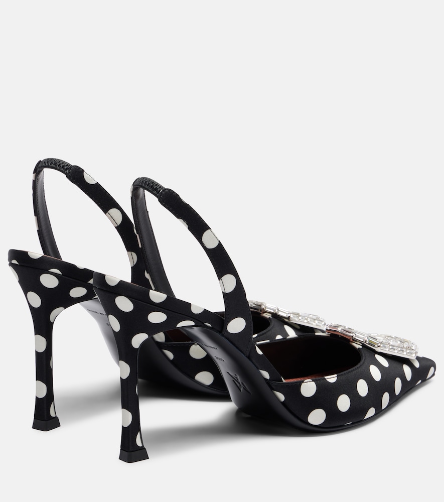 Camelia Polka-Dot Slingback