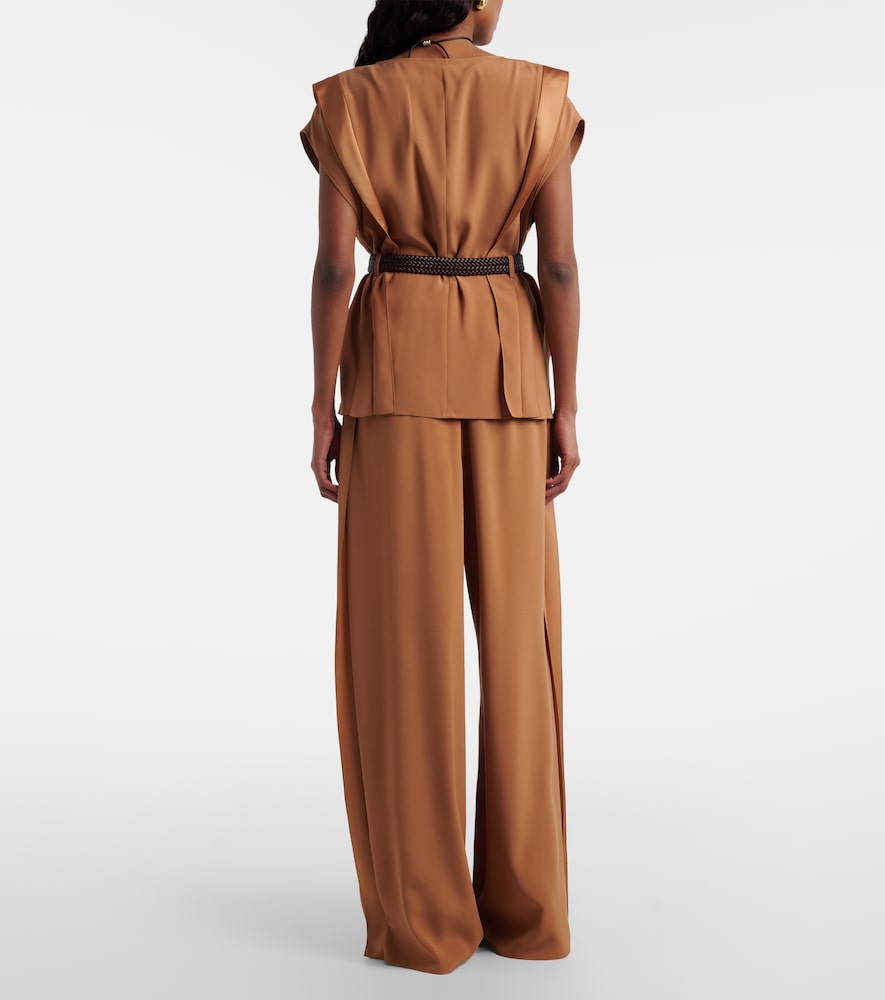  Max Mara Max Mara Crãªpe Wide-leg Pants 