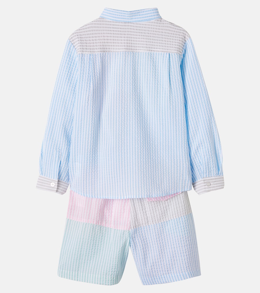  Patachou Patachou Set Aus Hemd Und Shorts Aus Seersucker 