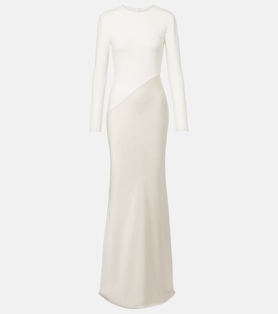 Roland Mouret Satin and jersey gown