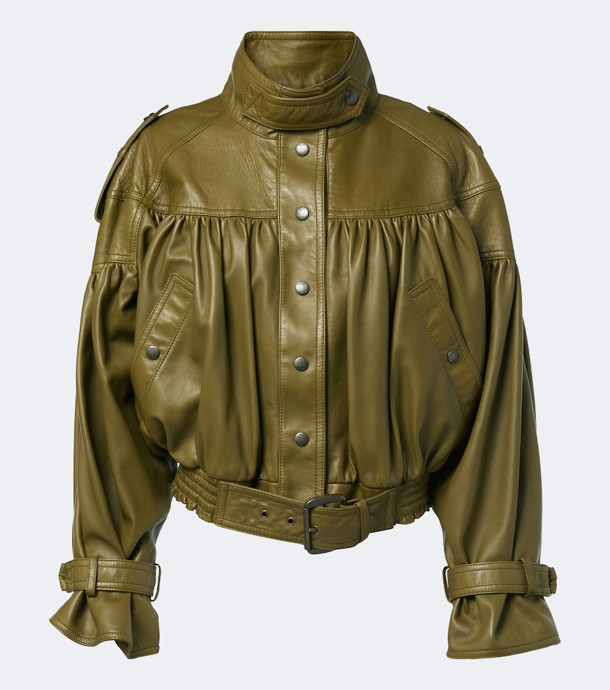 Chloé Giacca cropped in pelle