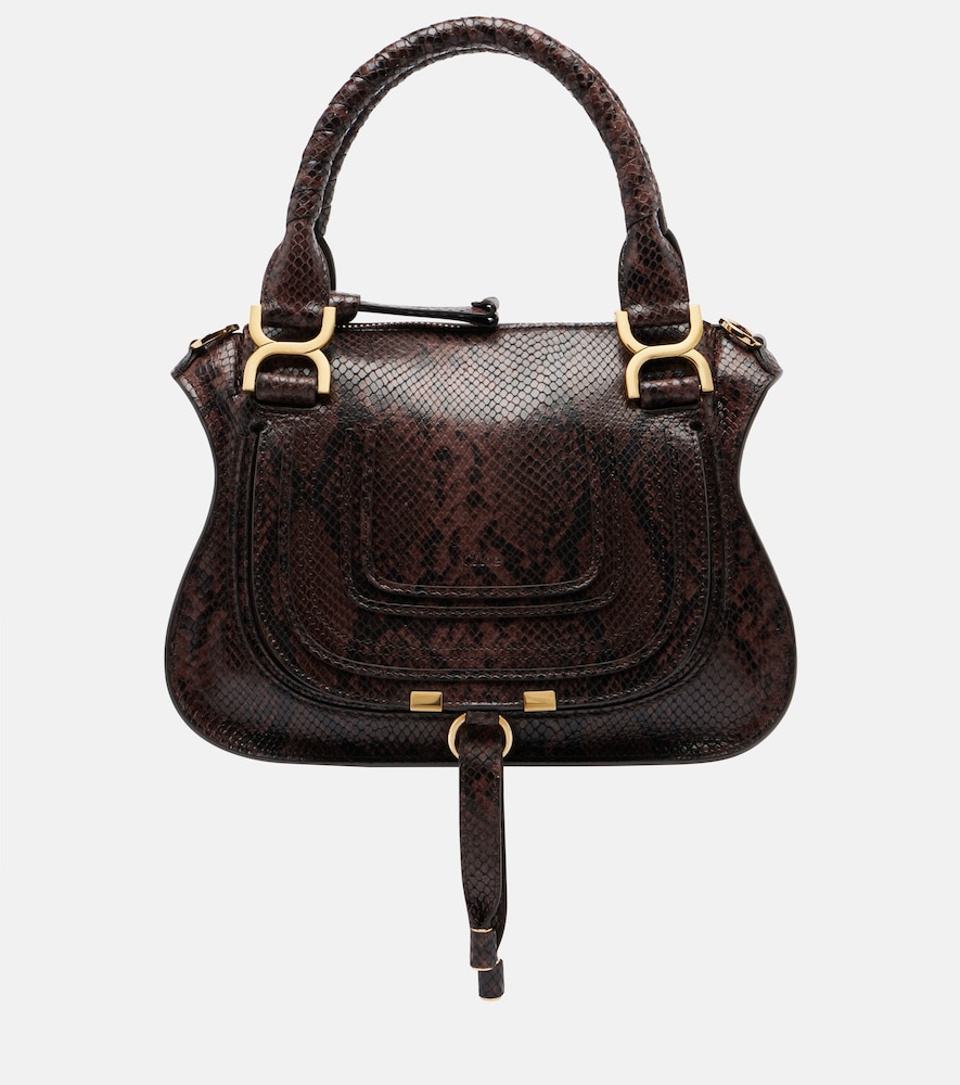 Chloe Women's Brown Marcie Small Leather Top-Handle Bag - Mytheresa