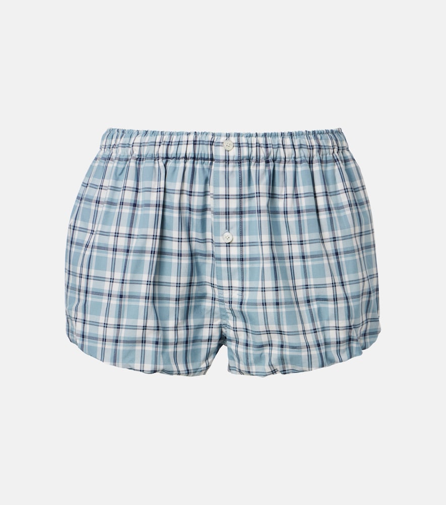Acne Studios Checked cotton shorts