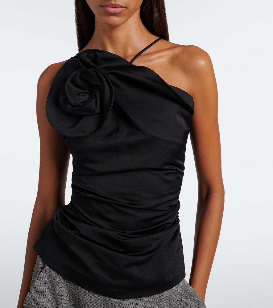 Floral-Appliqué Cotton And Top