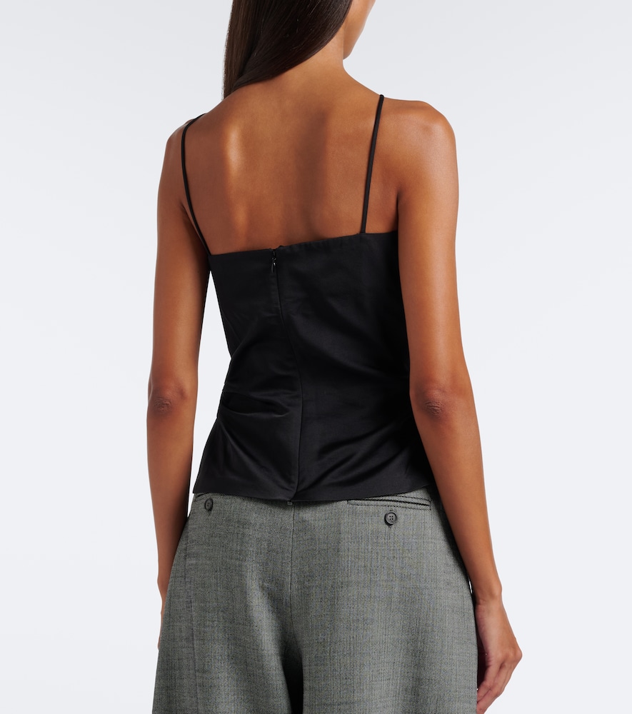 Floral-Appliqué Cotton And Top