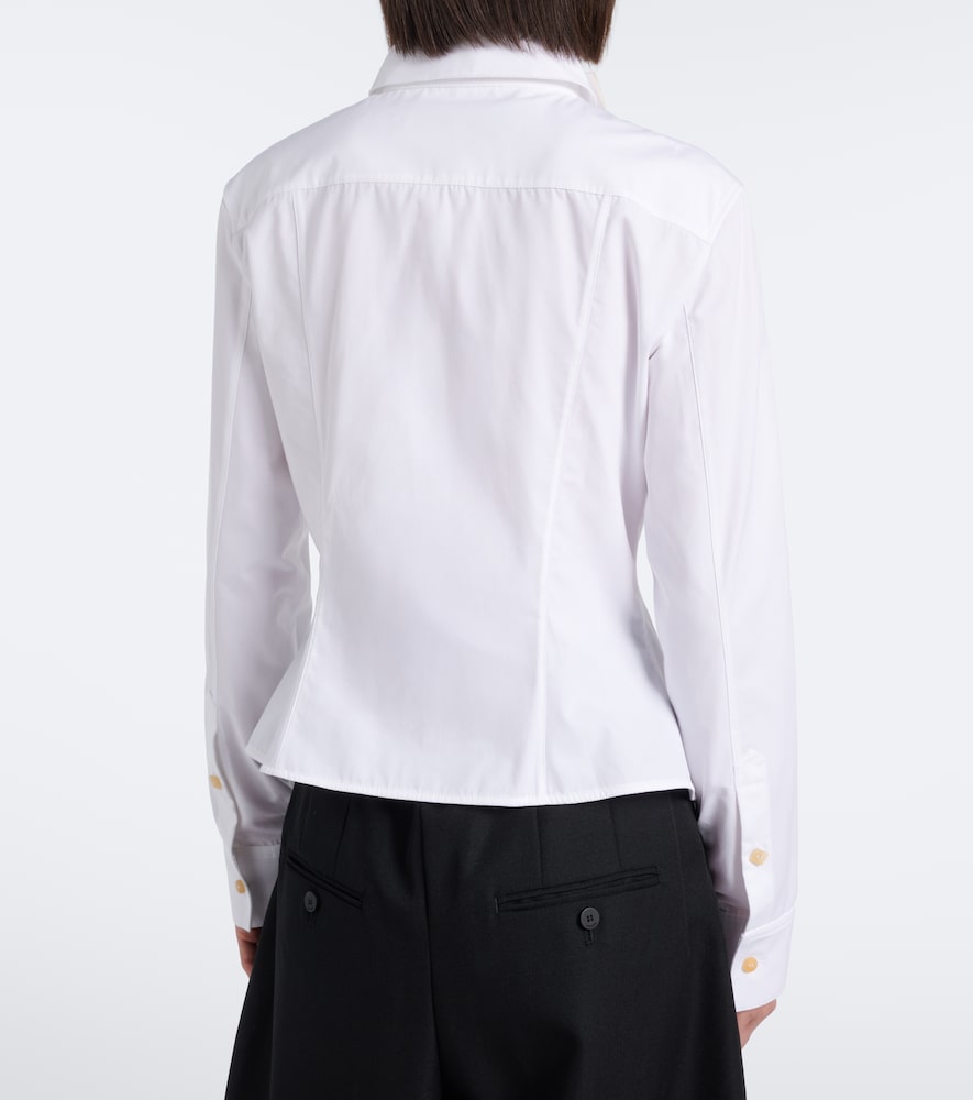 Triangle Cotton Poplin Shirt