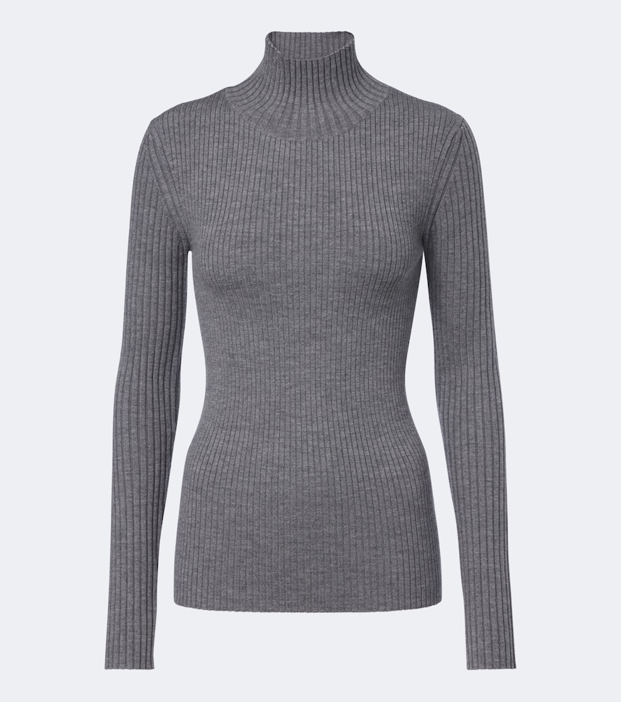 Pullover in lana a coste