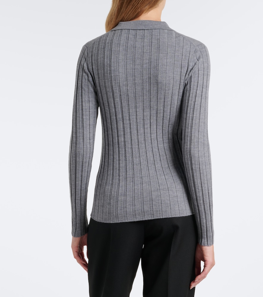 Jardin des Orangers Ribbed-knit virgin wool polo sweater | Thumbnail 4