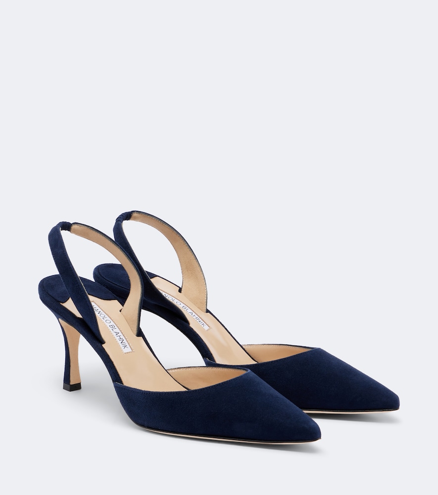 Slingback-Pumps Carolyne 70 aus Veloursleder
