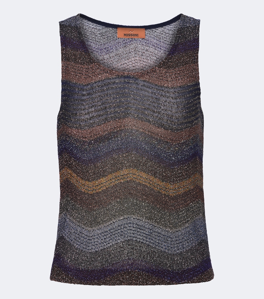 Missoni Wave lamé top