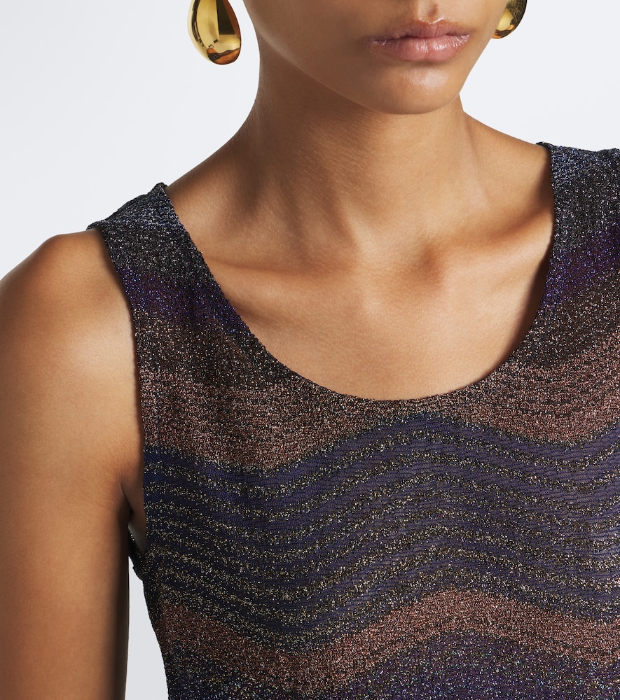 Wave Lamé Top