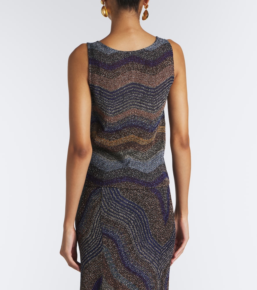 Wave Lamé Top