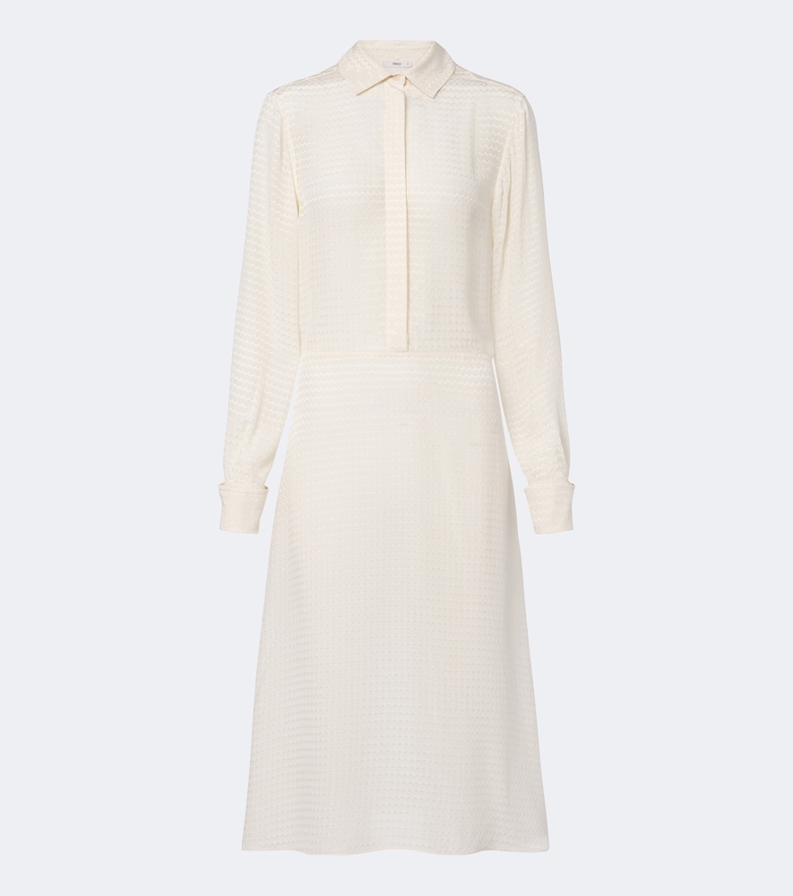 Midikleid aus Seiden-Jacquard