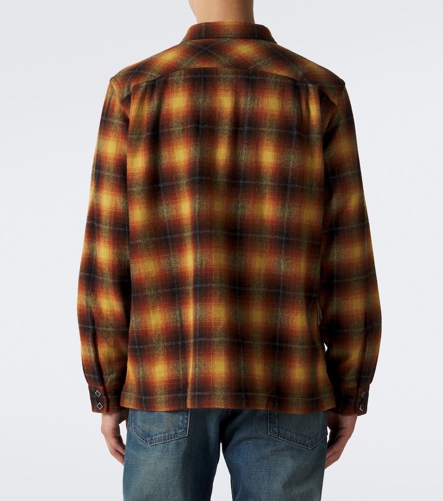 Plaid Wool-Blend Shirt