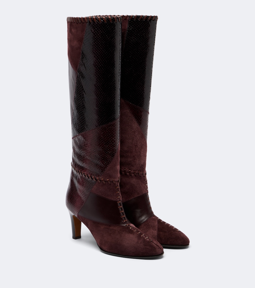 Stiefel Alchemy aus Leder mit Veloursleder