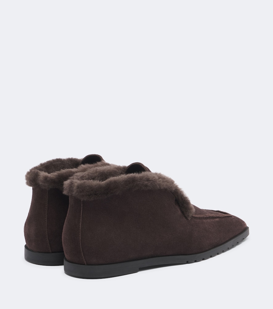 Shearling-Lined Ankle Boots