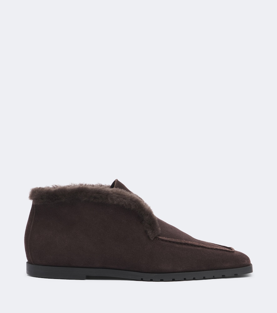 Shearling-Lined Ankle Boots