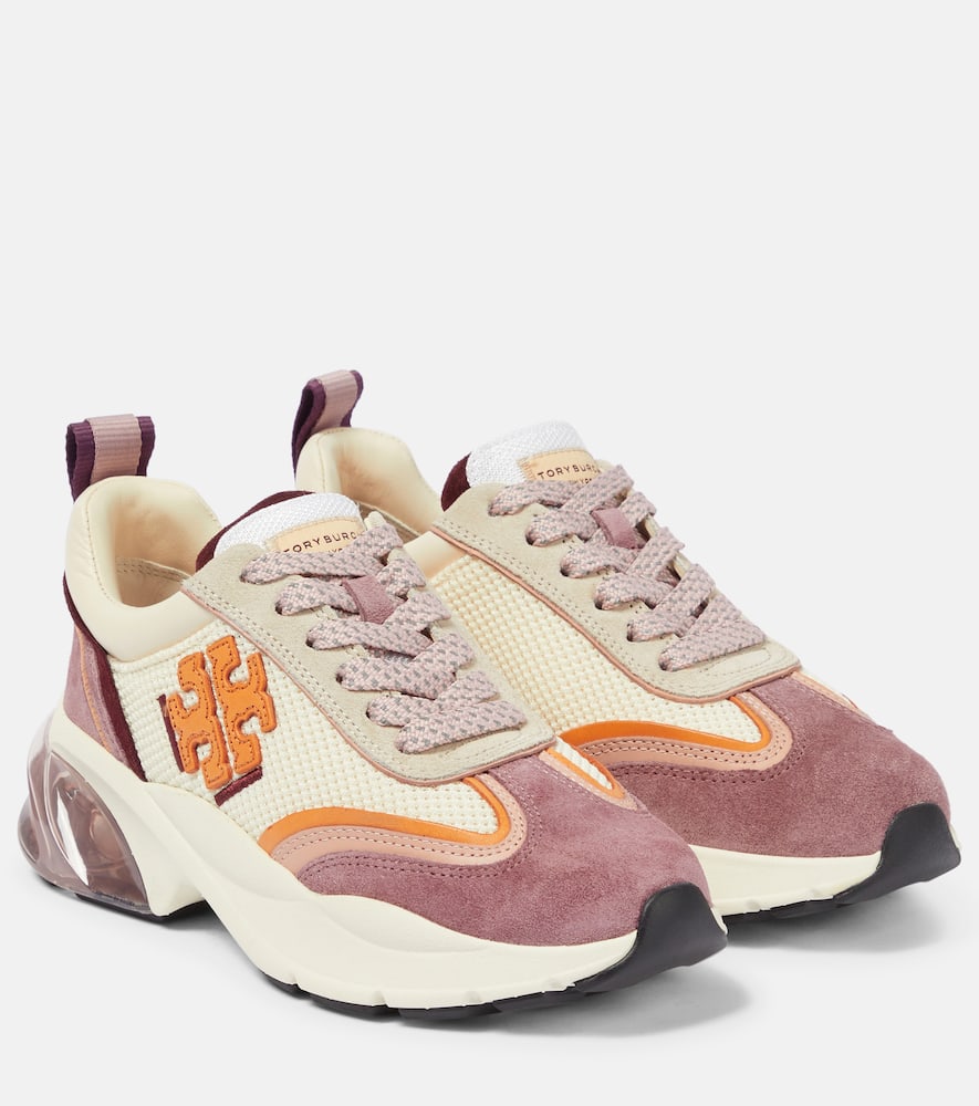 Tory Burch Good Luck Sneaker In New Cream / Arancio