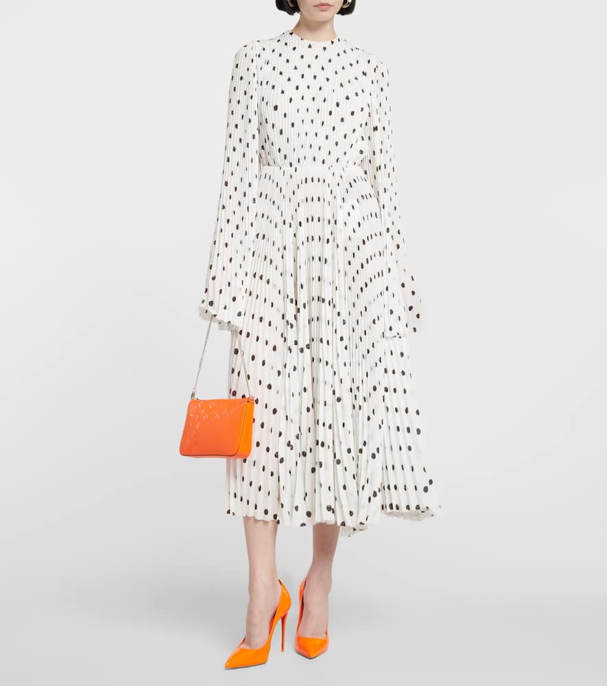 Christian Louboutin Kate 100 Patent Leather Pumps In Fluo Orange/lin Fluo Orange