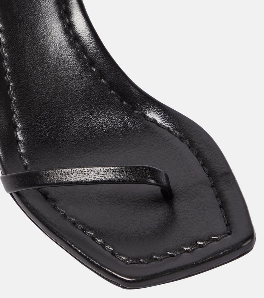 Totême The City Leather Sandals In Black