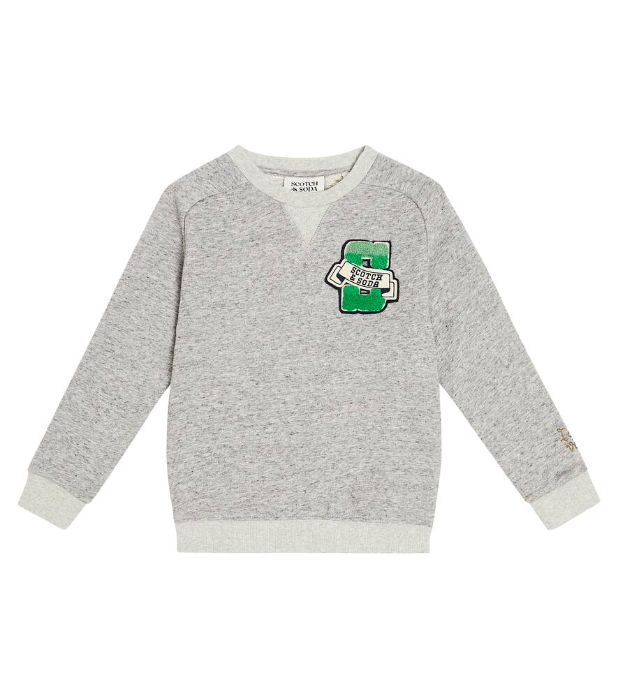 Scotch & Soda Kids Logo cotton jersey sweatshirt