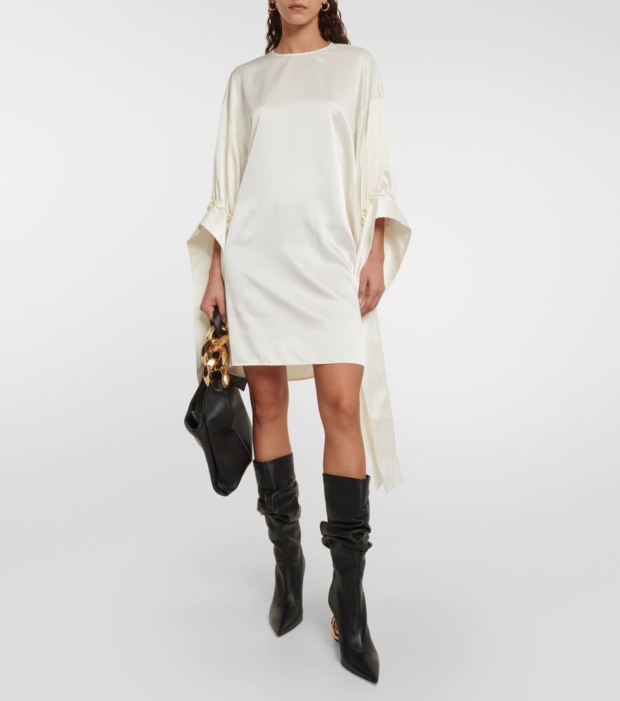Jw Anderson Tab Sleeve Dress In Beige
