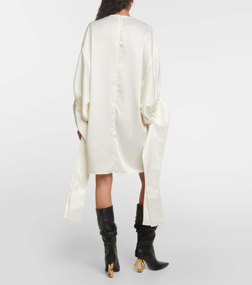 Jw Anderson Tab Sleeve Dress In Beige