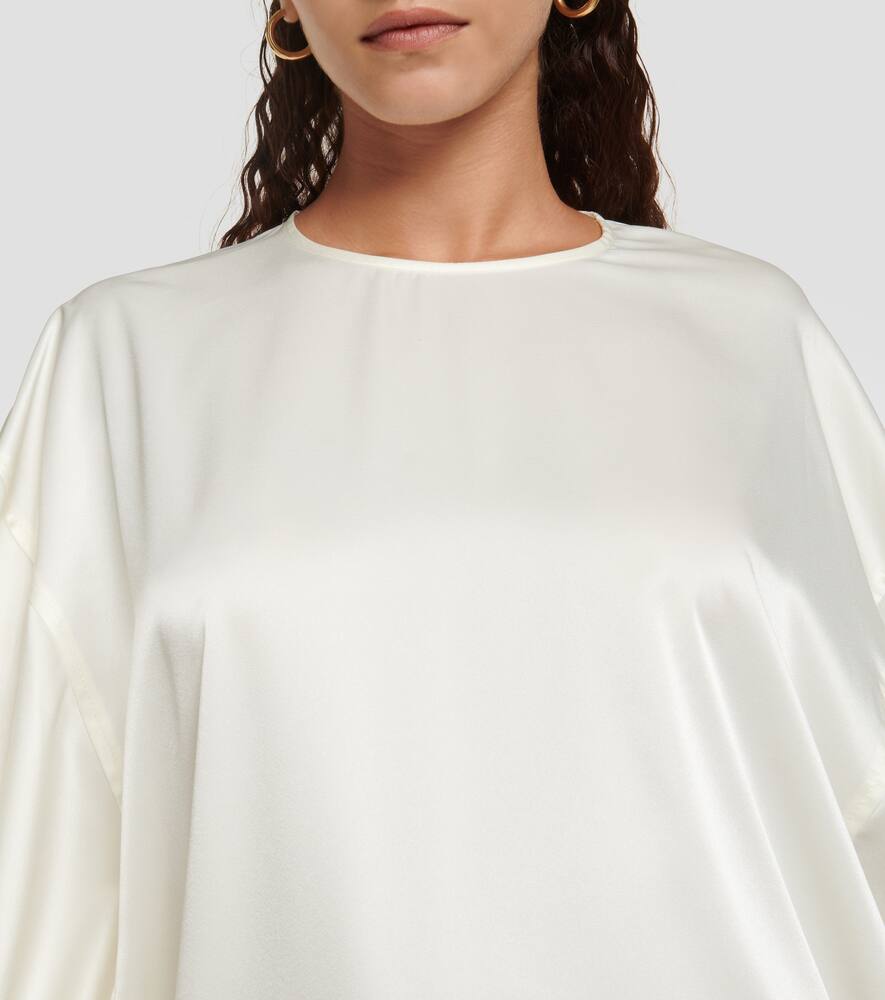 Jw Anderson Tab Sleeve Dress In Beige