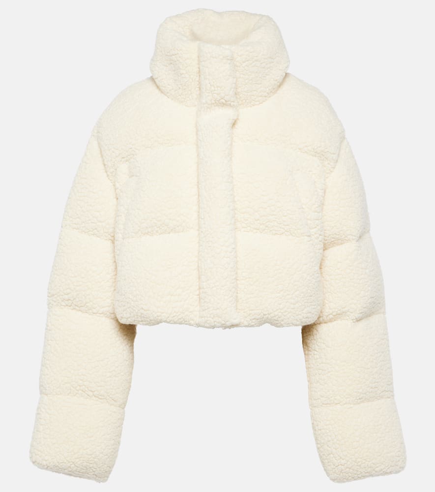 Kozzy cropped wool-blend puffer jacket