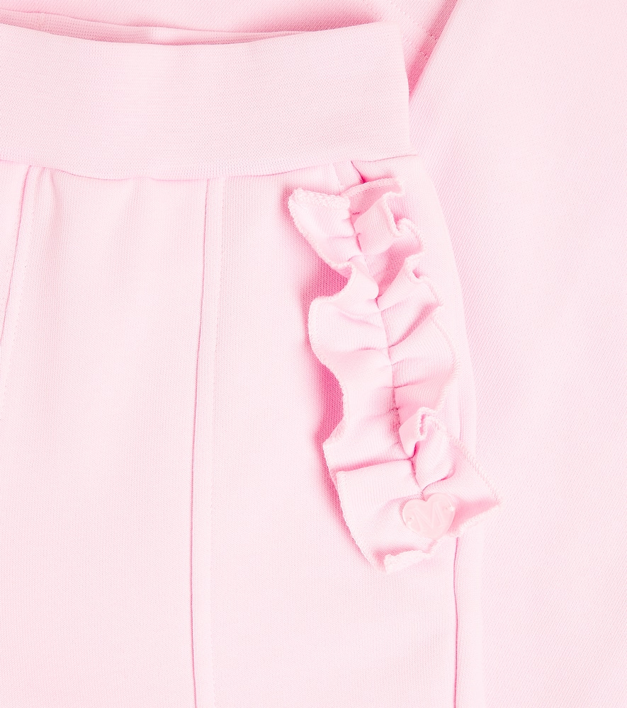 Monnalisa Cotton Blend Sweatpants In Pink