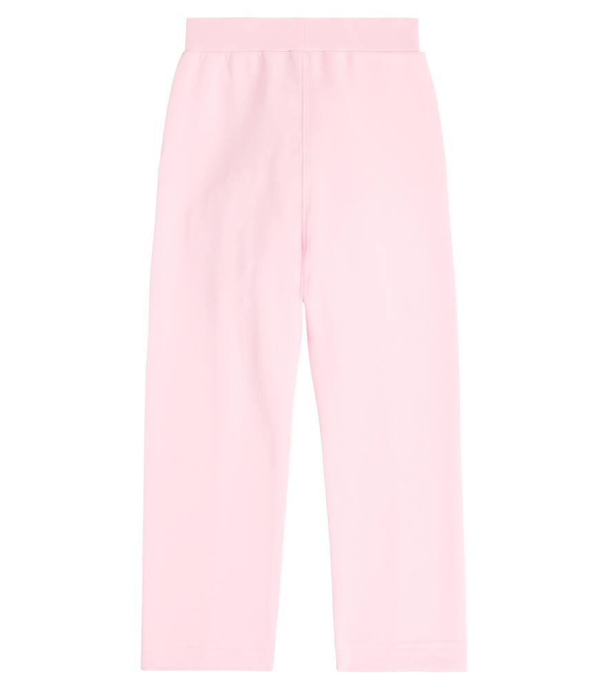 Monnalisa Cotton Blend Sweatpants In Pink