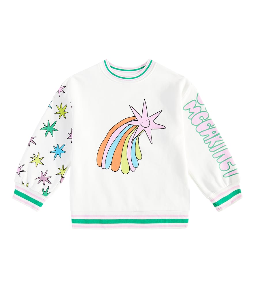 Stella McCartney Kids Printed cotton jersey sweatshirt