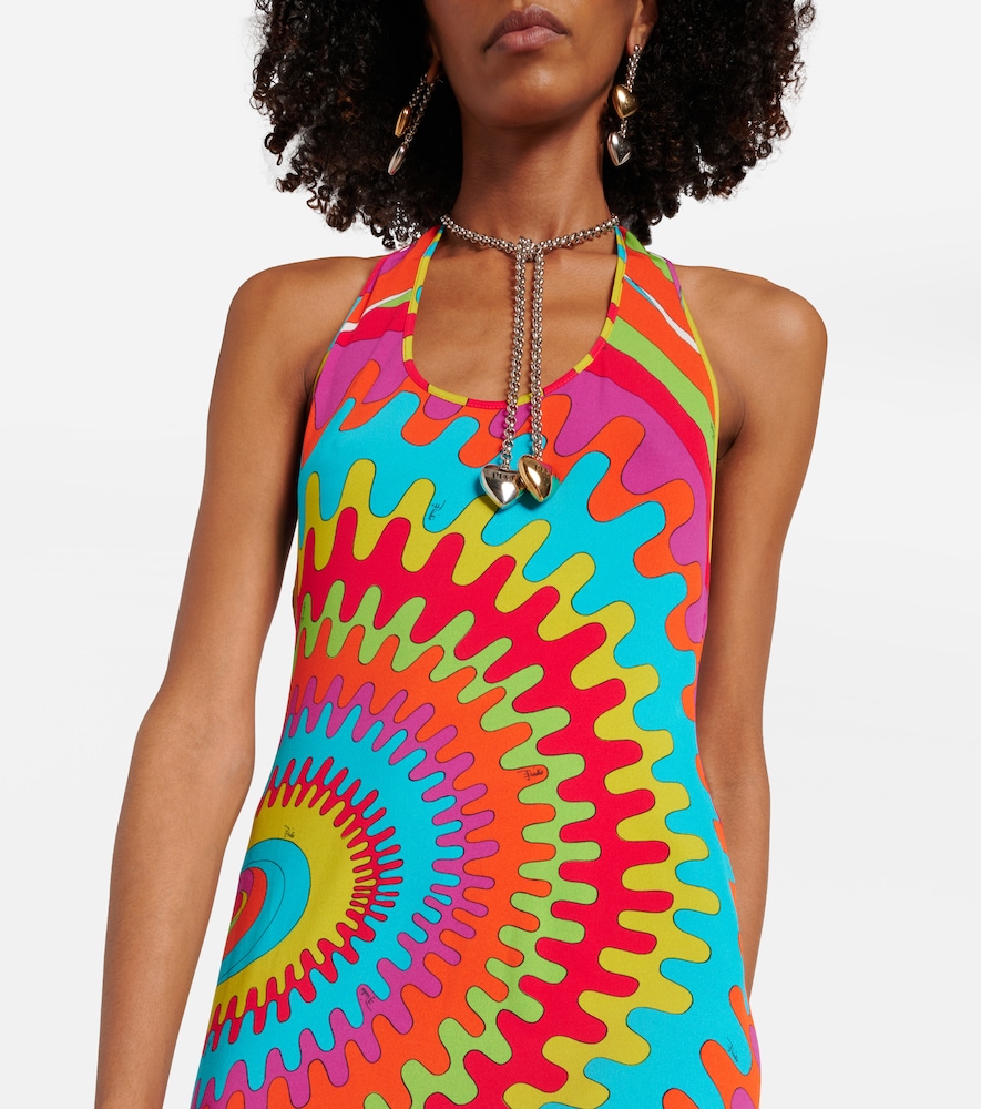 Pucci Bedrucktes Maxikleid In Multicolor