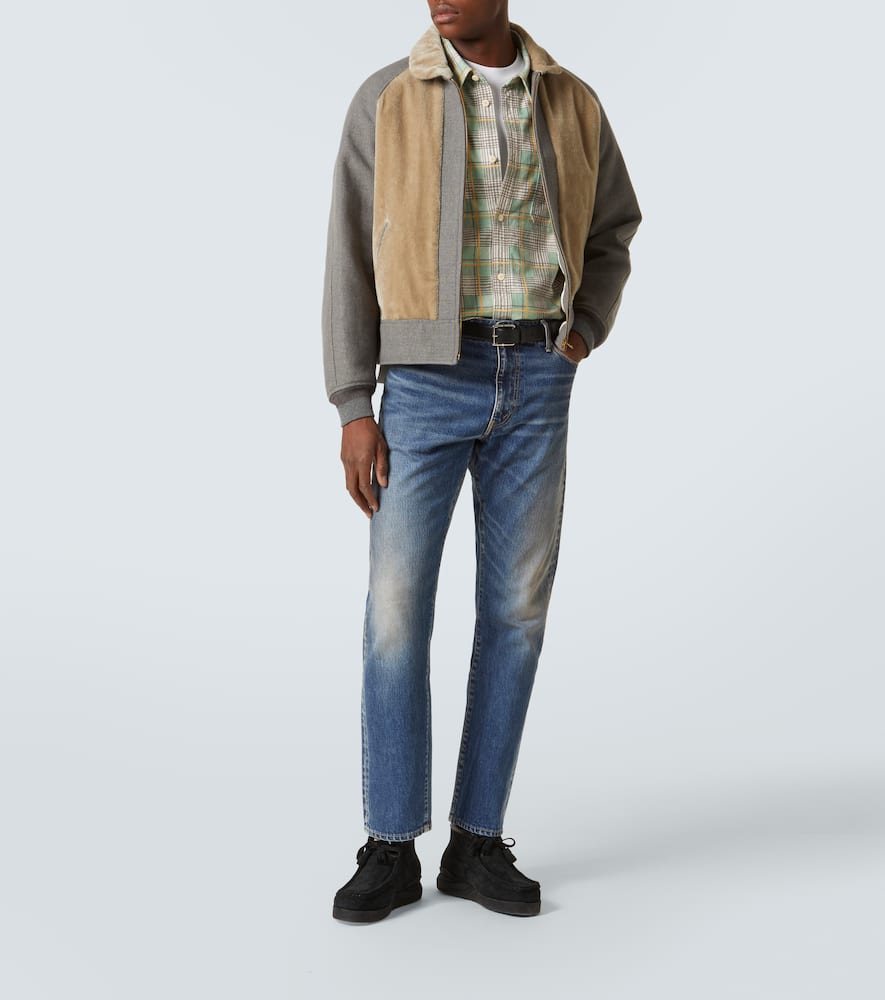 Visvim Mackenzie Wool And Linen Jacket In Grey