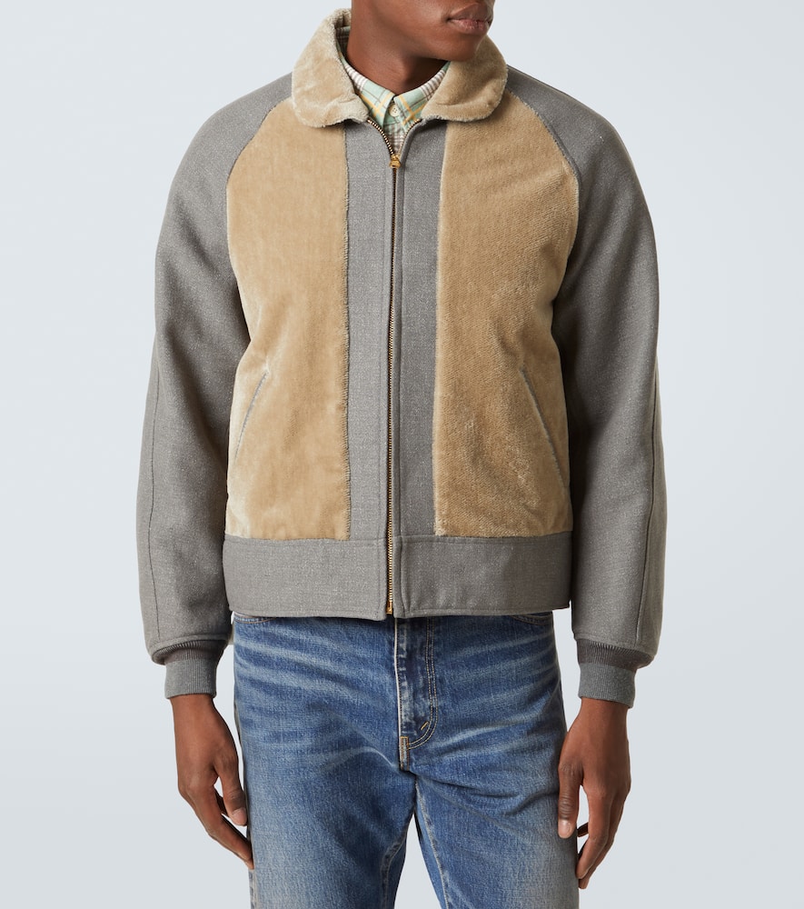 Visvim Mackenzie Wool And Linen Jacket In Grey