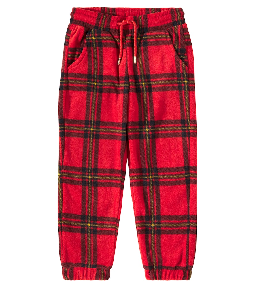 Mini Rodini Checked fleece sweatpants