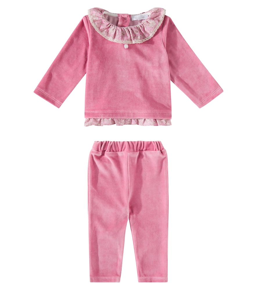 Patachou Baby cotton-blend top and pants set