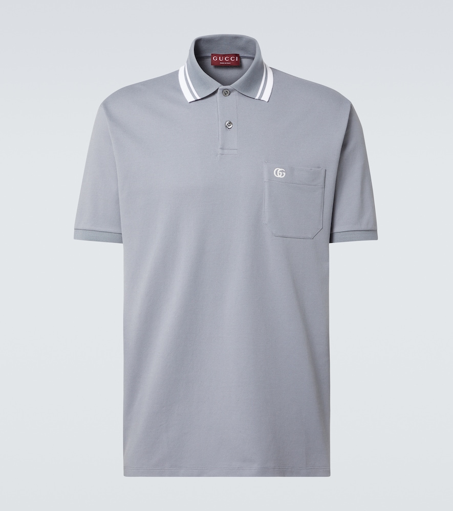 GG Web cotton-blend polo shirt