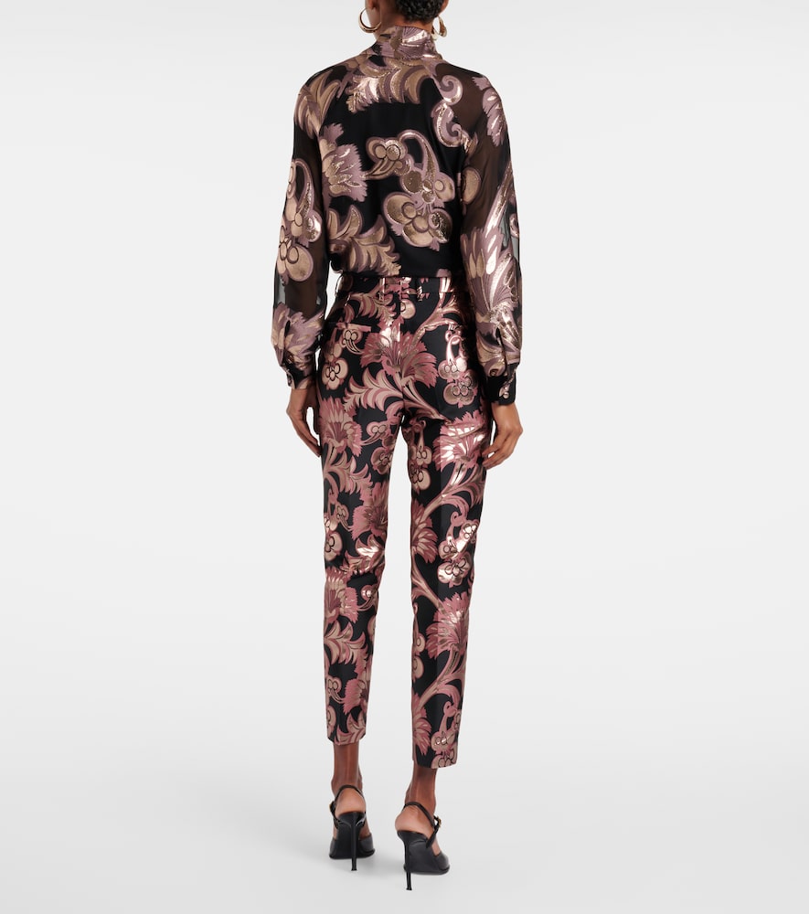  Etro Etro Floral Jacquard Suit Pants 
