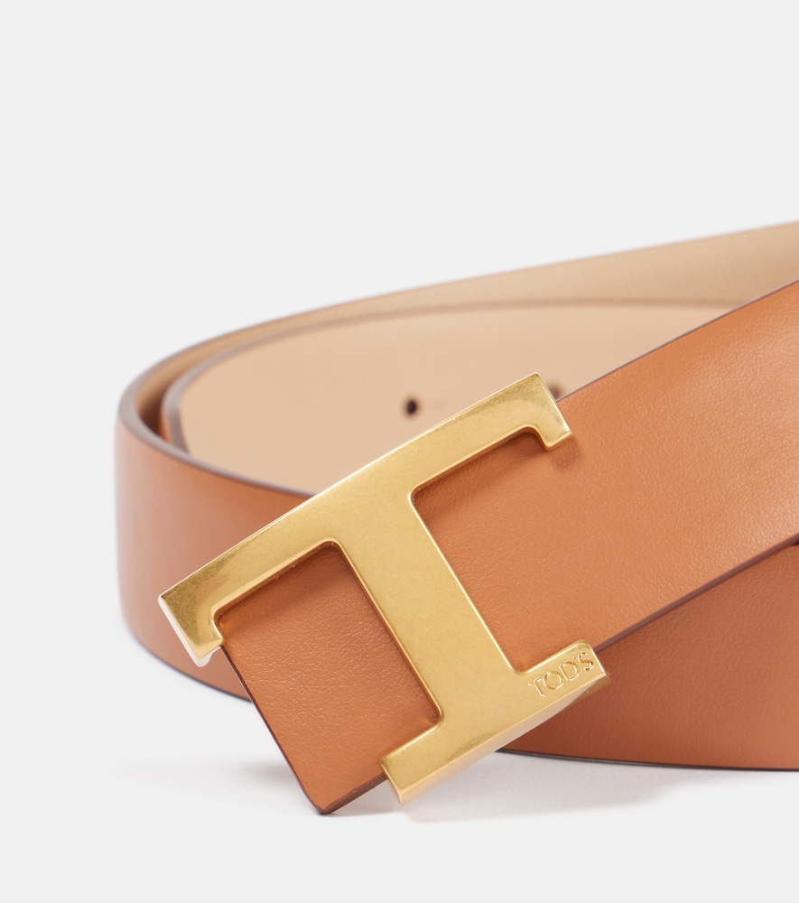  Tod's Tod's T Timeless Reversible Leather Belt 