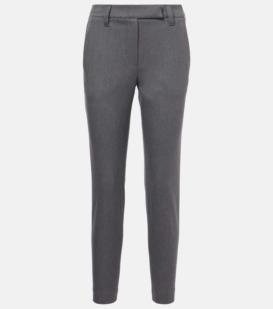 Brunello Cucinelli Pantalon slim en coton mlang 595 €